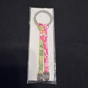 Vera Bradley Petal Pink Keychain NEW